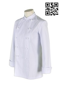 KI074 chef uniform top design tailor made team group uniform catering hk company hong kong supplier  breathable chef coats  hotel chef coat